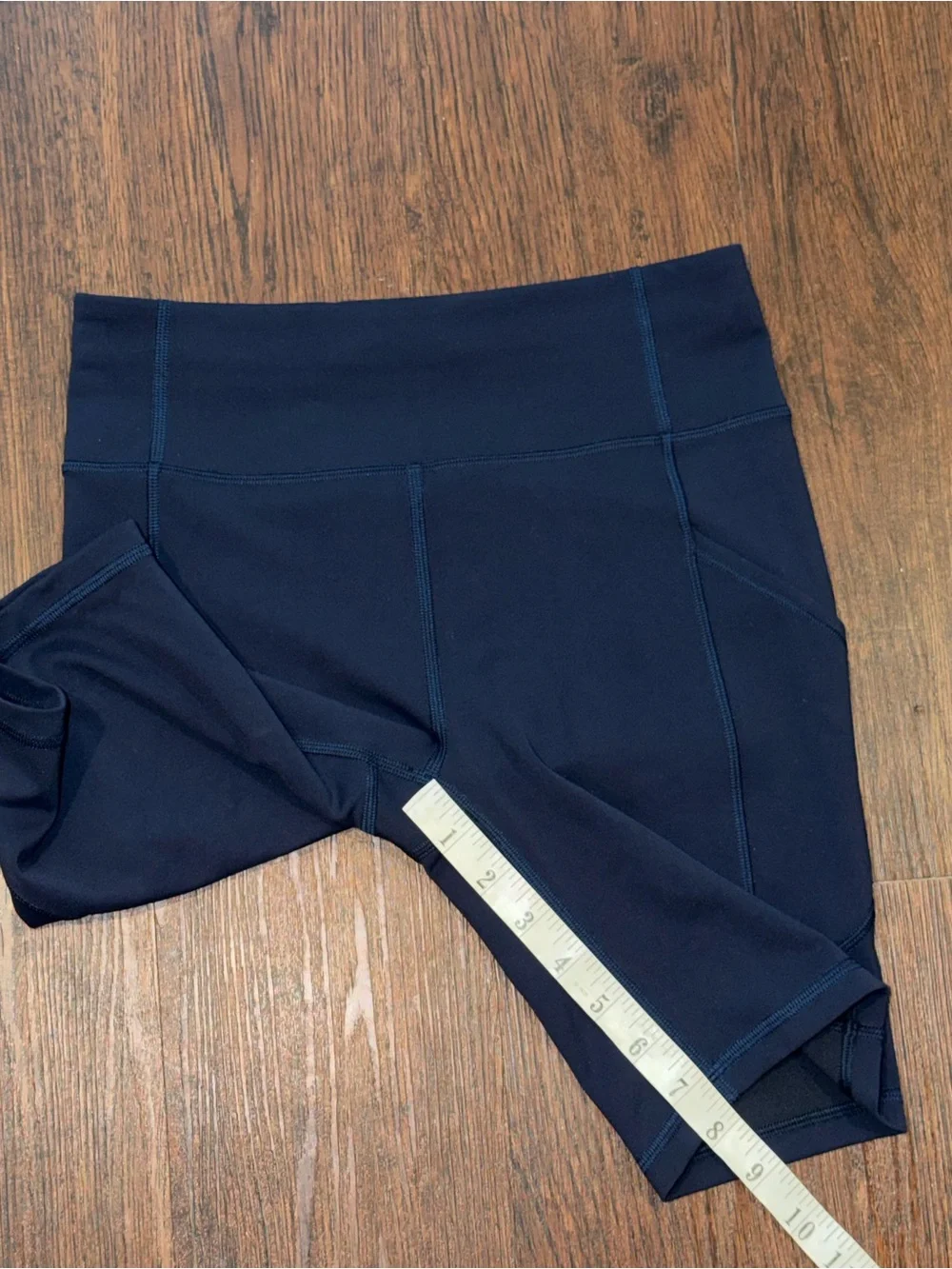 Lululemon Invigorate High-Rise Short 8”Women's Size 6 Navy Active Gym Biker
